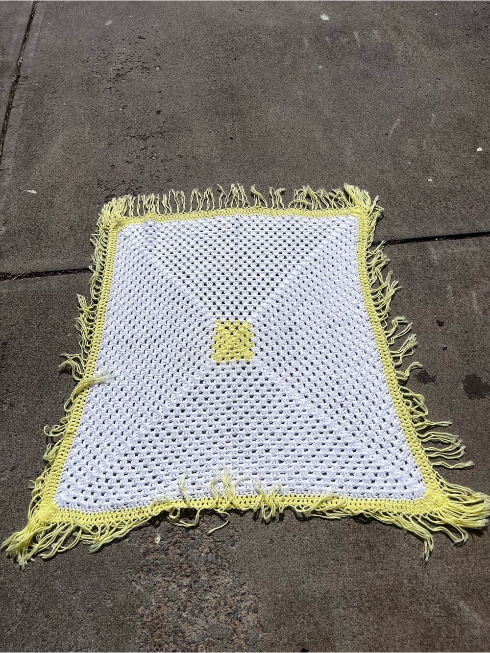Handmade Crochet Square Blanket Corner to Corner kids